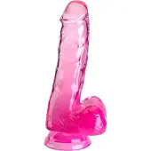 King Cock Naturdildo „6“-Cock with Balls“ mit Saugfuß