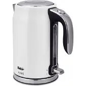 Fakir Adell, 1,7 l, 2200 W, Weiß, Edelstahl, Wasserstandsanzeige, Überhitzungsschutz