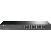 TP-LINK 24-Port-10/100Mbit/s-Rackmount-Switch, Unmanaged, Fast Ethernet (10/100), Vollduplex, Rack-Einbau, 1U