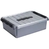Sunware Aufbewahrungsbox - grau - 10L - 40 x 30 x 11 cm