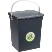 B2X Praktische schwarze Aufbewahrungsbox 5,5L mit Deckel und Tragegriff
