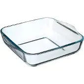 Pasabahce Glass Square Dish 22