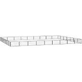 vidaXL 32-tlg. Hundelaufstall Schwarz 100x50cm Stahl Pulverbeschichtet