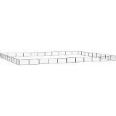 vidaXL 40-tlg. Hundelaufstall Schwarz 100x50cm Stahl Pulverbeschichtet