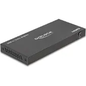 DeLOCK HDMI Switch 4 x HDMI in zu 1 x HDMI out 8K 60 Hz, HDMI, Metall, Schwarz, 144 Hz, 48 Gbit/s, 1200 MHz