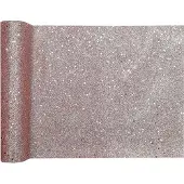 SANTEX Tischläufer roségold glitzer 3 m x 28 cm