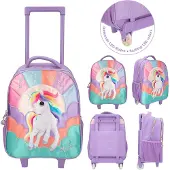 Depesche Kindertrolley mit LED Rollen Ylvi lila