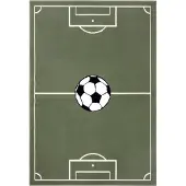 Hanse Home Teppich "Estadio" rechteckig 8 mm Höhe Kinderteppich, Spielteppich, Spielunterlage, Fußball, Kinderzimmer