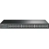 TP-LINK TL-SF1048, Unmanaged, Fast Ethernet (10/100), Rack-Einbau, 1U