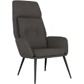 vidaXL Relaxsessel Dunkelgrau Wildleder-Optik