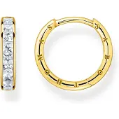 Thomas Sabo Creolen Weisse Steine Pavé Gold