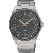 Seiko Herrenuhr SUR507P1 mit Quarzwerk, Mineralglas, Edelstahlgehäuse und grauem Zifferblatt