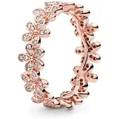 Pandora 180934CZ-56 Glanzvolles Blümchen-Band Ring PANDORA Rose Gr. 56