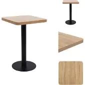 vidaXL Bistrotisch Hellbraun 50x50 cm MDF
