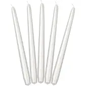 Merkloos Kerzenständer Kerze Weiss 24cm - (10St.)