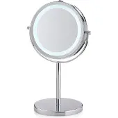 kela Make-up Spiegel mit LED Beleuchtung Tio Silver