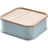 IDesign Aufbewahrungsbox Medium Mit Deckel Grau (21 x 21 cm)