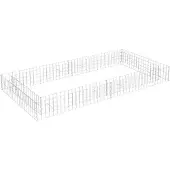 vidaXL Gabionen-Hochbeet Verzinkter Stahl 200x100x20 cm