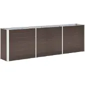 vidaXL vidaXL-Plantenbak-verhoogd-240x40x77-cm-gegalvaniseerd-staal-bruin