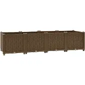 vidaXL Hochbeet 160 x 40 x 38 cm Polypropylen