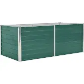 vidaXL Hochbeet 160 x 80 x 45 cm Verzinkter Stahl Grün