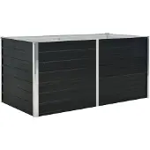 vidaXL Hochbeet Anthrazit 160 x 80 x 77 cm Verzinkter Stahl