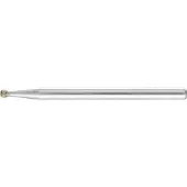 PFERD Diamant-Schleifstift Kugel Ø2,0mm Schaft-Ø3 mm D181 (grob) zum Gravieren und Entgraten