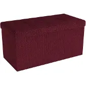 Intirilife Sitzbank 76x38x38 cm in KIRSCH ROT