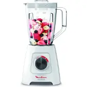 Moulinex LM420110, Tischplatten-Mixer, 2 l, Eis-Crusher, 600 W, Weiß