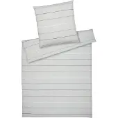 Elegante Halbleinen Bettwäsche Balance greige Kissenbezug einzeln 80x80 cm