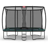 BERG Ultim Champion Trampolin Regular + Sicherheitsnetz Deluxe XL 410 cm Grün