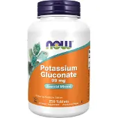 Now - Kaliumglukonat, Kaliumglukonat, 99mg, 250 Tabletten