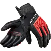 REV'IT! Sand 4 Schwarz Rot Handschuhe Größe S