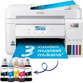 Epson EcoTank ET-4856, Tintenstrahl, Farbdruck, 4800 x 1200 DPI, A4, Direktdruck, Weiß