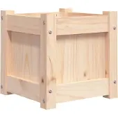vidaXL Pflanzkübel 31x31x31 cm Massivholz Kiefer,Material