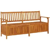 vidaXL Truhenbank 170 cm Massivholz Akazie