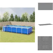 Super Merchant Pool-Bodentuch Hellgrau 999x500 cm Polyester Geotextil
