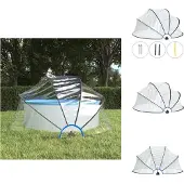 vidaXL Pool-Kuppel Rund 315x158 cm PVC