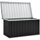 The Living Store Gartenbox Anthrazit 129 x 67 x 65 cm