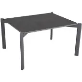 Brafab Gartencouchtisch Hallavara, aus Stein und Edelstahl, modern, anthrazit, 56x66 cm
