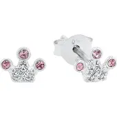 Prinzessin Lillifee Ohrschmuck für Mädchen, 925 Sterling Silber, Glas | Krone