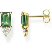 Thomas Sabo Ohrstecker Weisser Stein Gold