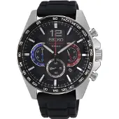 Seiko SSB407P1 Herren-Chronograph Stahl/Blau