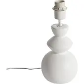QAZQA Design-Tischlampe aus weißer Keramik 15 cm ohne Schirm – Alisia