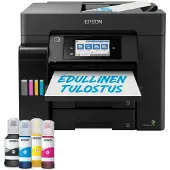 Epson EcoTank ET-5850, Tintenstrahl, Farbdruck, 4800 x 1200 DPI, A4, Direktdruck, Schwarz