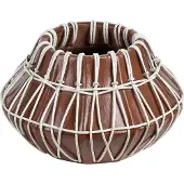 Beliani Dekovase Terrakotta braun 22 cm KLUET