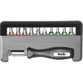 Kwb Bit-Set 151010 12-teilig mit magnetischem Bithalter und 1/4"-Universalschraubendreher