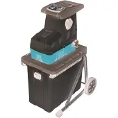Ikra Elektro Walzenhäcksler Gartenhäcksler ILH 2800| 2800 W | Äste bis 44 mm | automatischer Asteinzug | Rücklauf | inkl. 60 L Fangbox & Stopfer