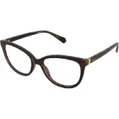 Polaroid Damen PLD D504 086 Rahmen von BRILLEN Plastik Havanna Cat Eye