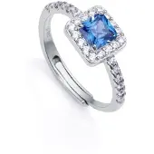 Viceroy Elegant silver ring with zirconia Clasica 13154A013 - Circuit: 53 mm
